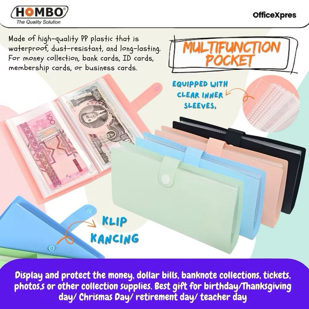 Album Uang Kertas Mini - Map Menabung - Portable Cash Holders (pcs)