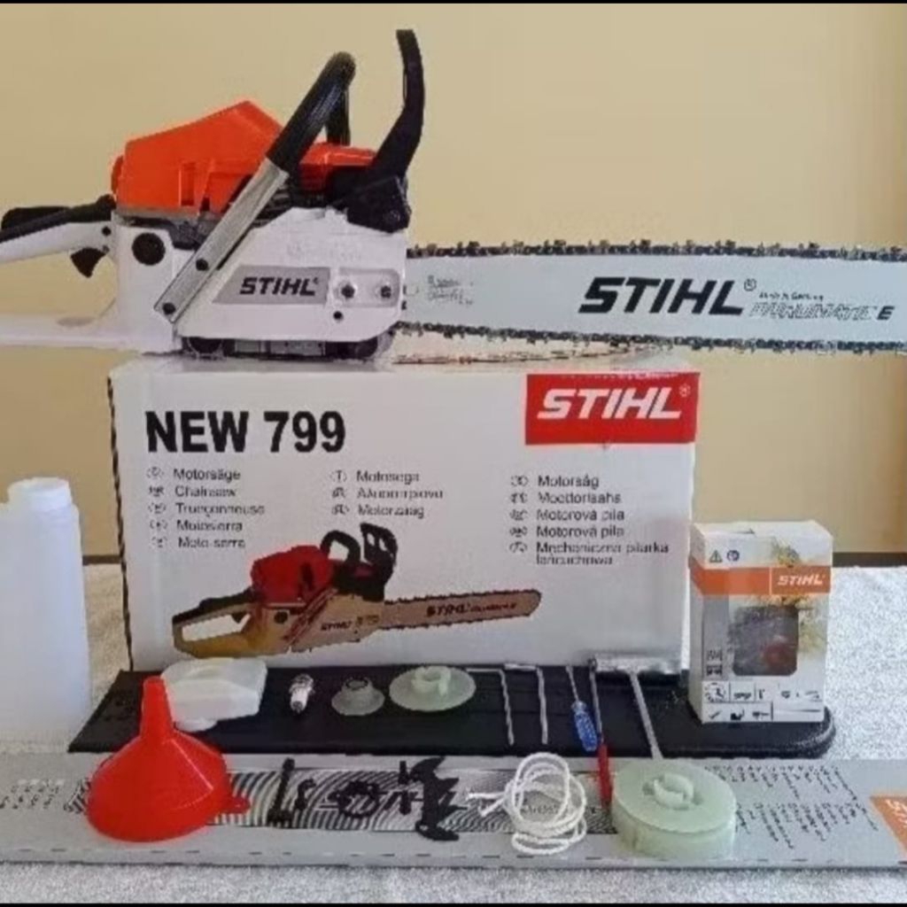 ORIGINAL  Mesin Gergaji Potong Kayu STIHL NEW 799 Bar 22 Inch Laser dan Rantai / Mesin Chainsaw Sens
