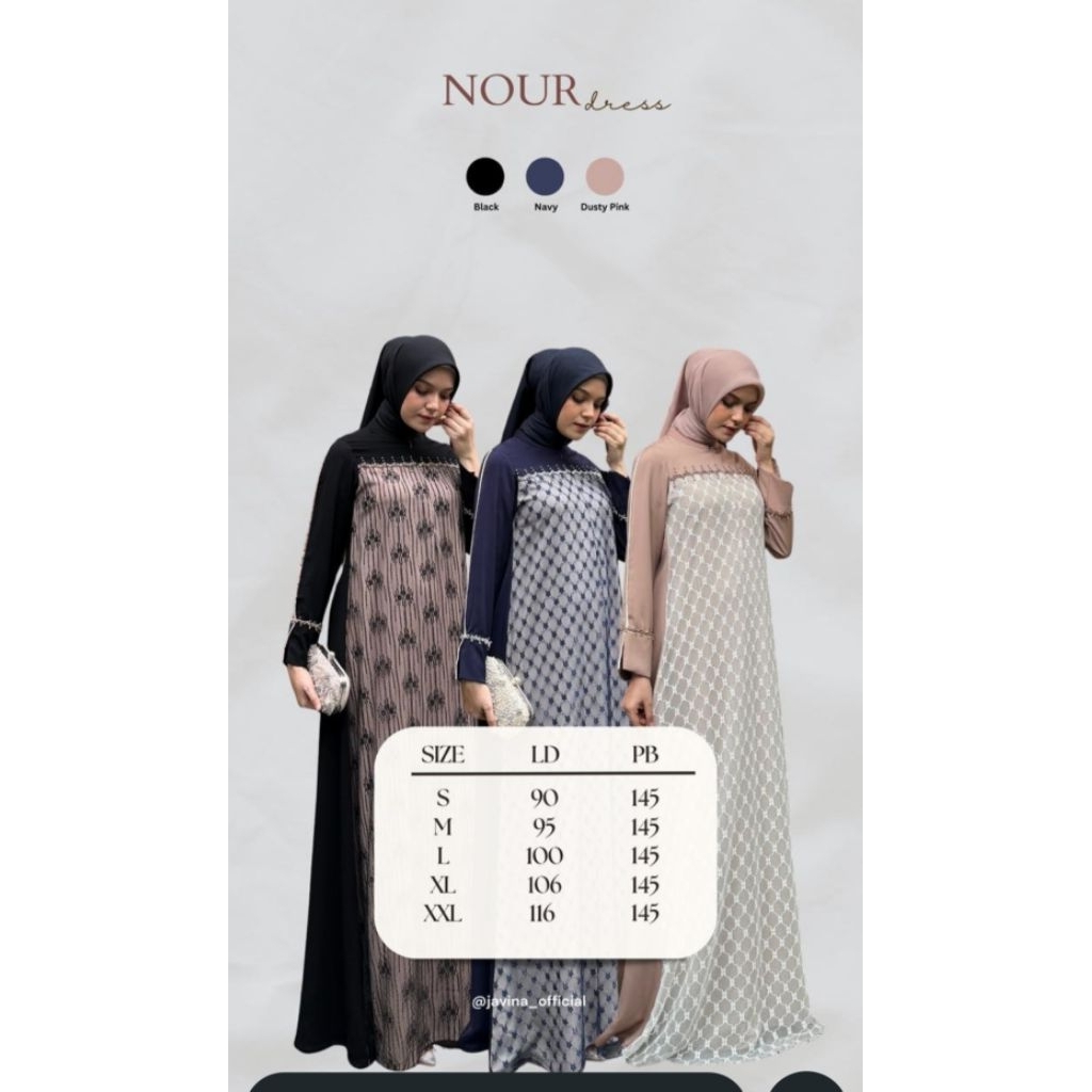 NOUR DRESS ORI JAVINA / NOUR DRESS ORI JAVINA (original )