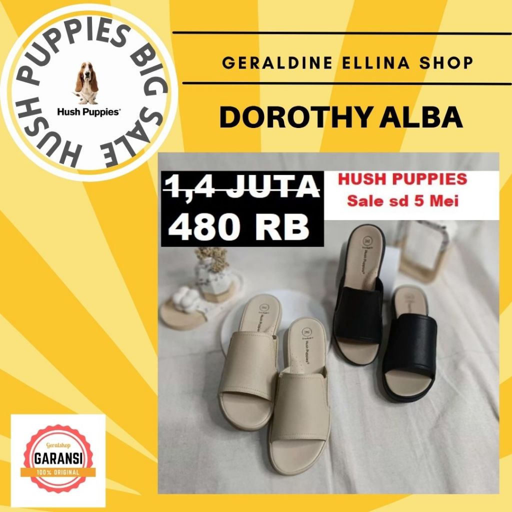 Sepatu wedges wanita Hush Puppies original sale seri DOROTHY ALBA