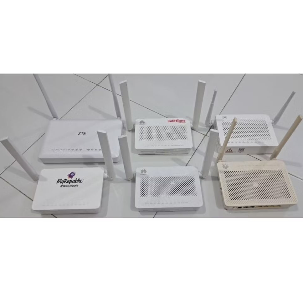 PAKET 11 MODEM MIX HUAWEI ZTE STB PLUS ADAPTOR