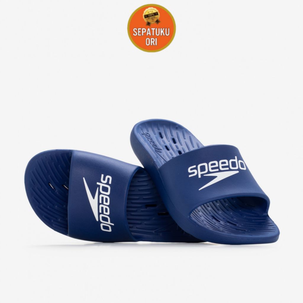 SANDAL UNISEX SLIDE SPEEDO BLUE WHITE NEW BNIB