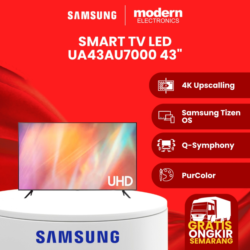 SAMSUNG SMART TV 4K UHD 43 INCH  UA43AU7000