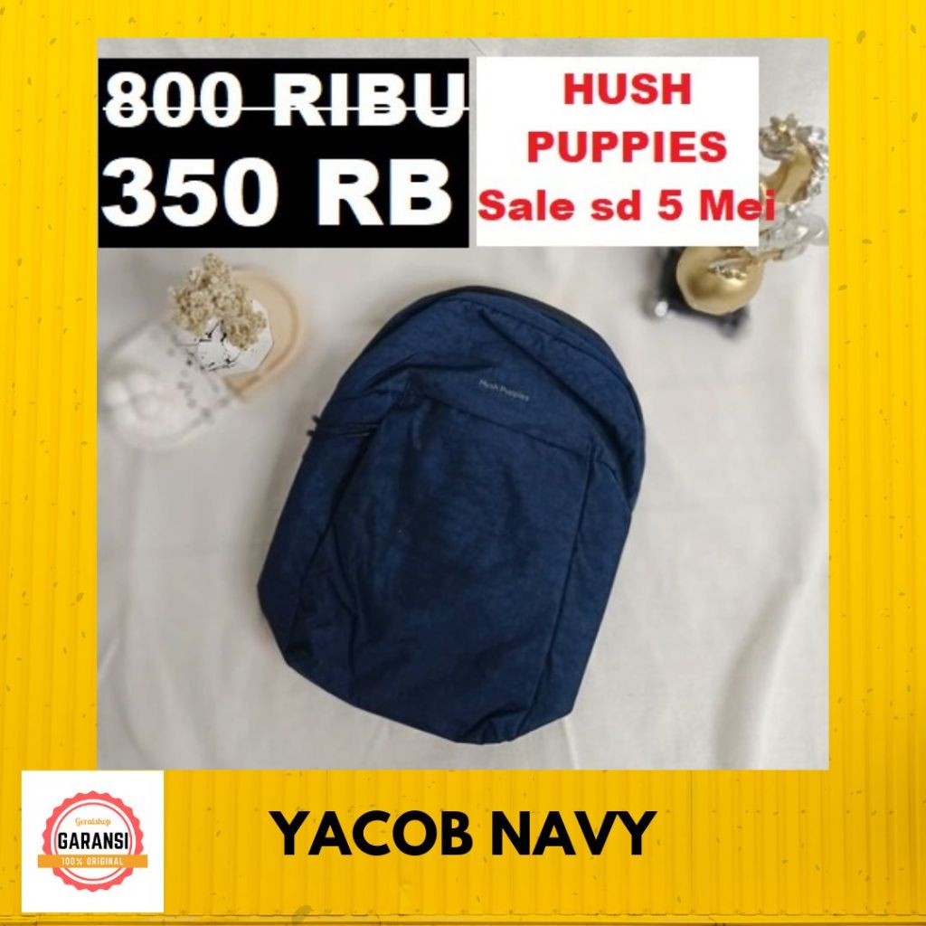 Tas selempang bahu pria hush puppies seri YACOB sale ORIGINAL 100%