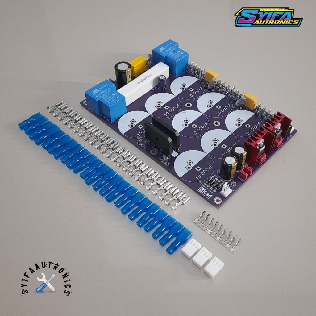 PCB PSU class AB 8 elco + softstart + simetris double layer berkualitas