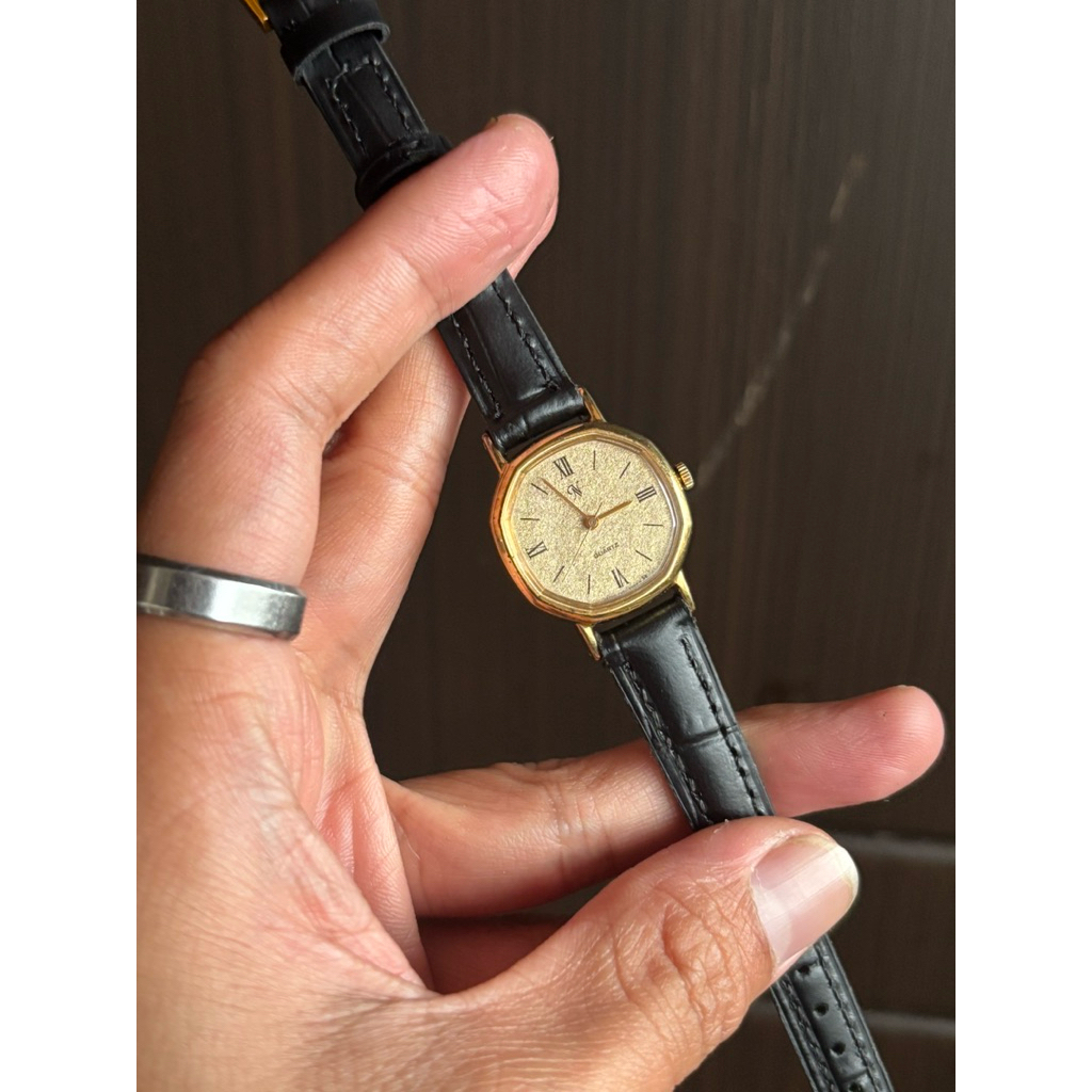 Seiko Noevir Goldplated octagonal vintage (jam tangan wanita))