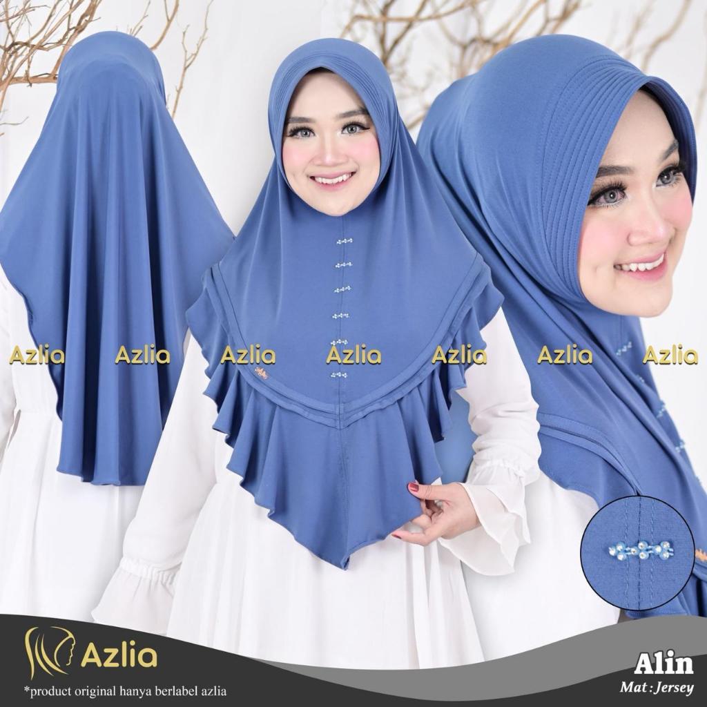 Hijab Azlia Bergo - Jilbab Bergo Jersey - Azlia Alin