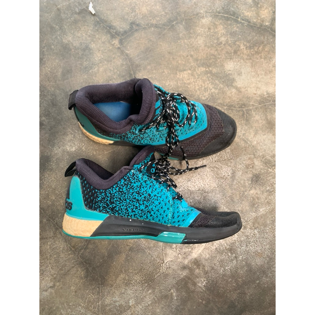 [preloved] sepatu adidas Adidas Crazylight Boost 2.5 Low warna Turquoise formal casual brand pria wa
