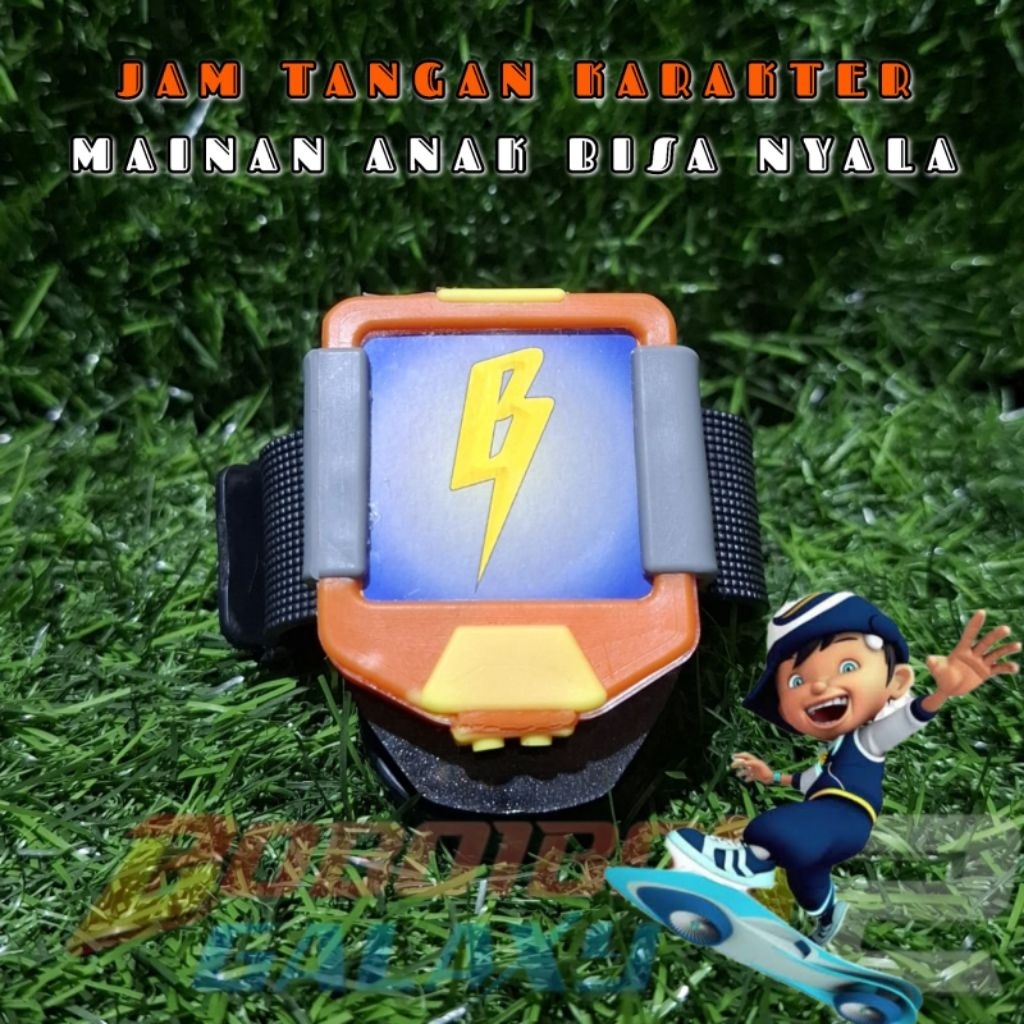 jam miniatur karakter boboiboy anak laki laki bisa nyala | jam kuasa boboiboy anti air