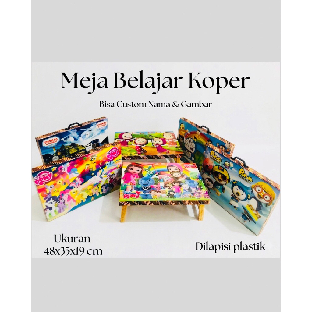 meja koper anak / meja belajar koper/ meja mengaji