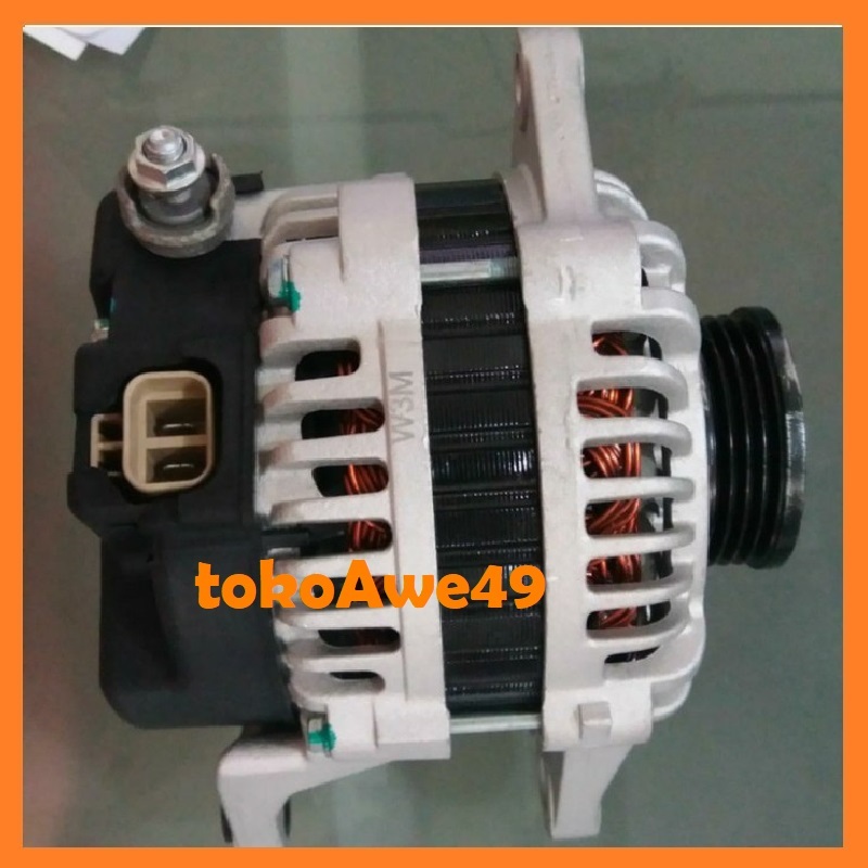 DINAMO AMPERE ALTERNATOR KIA RIO 80A 12V PULLY 4 1.5L TAHUN 2000-2005