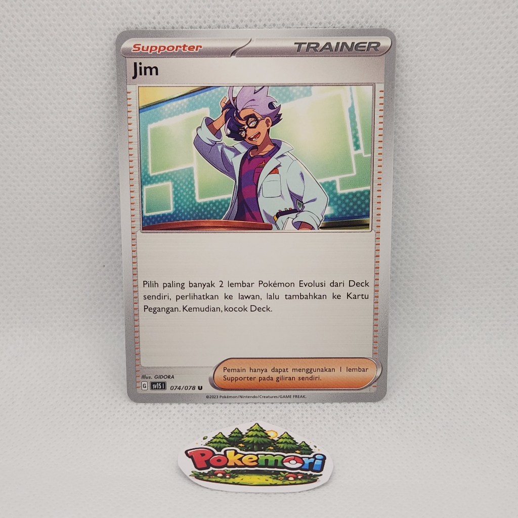 Jim Scarlet ex SV1S 074/078 - Kartu Pokemon TCG Indonesia Murah