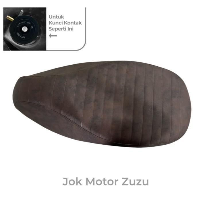 Jok Motor Coklat Zuzu/ Seat Zuzu