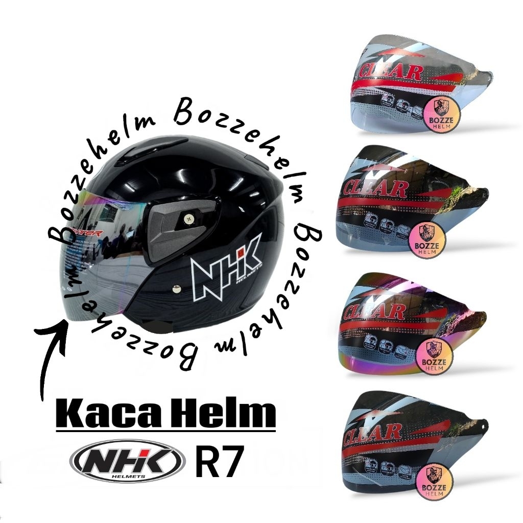 BOZZEHELM Kaca Helm NHK R7 Visor Helm NHK R7