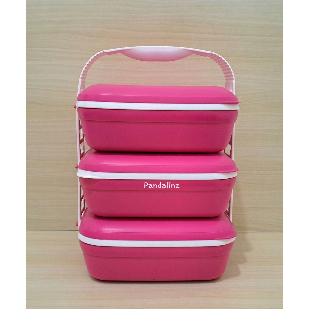 READY YA - Tupperware Rantang Susun, Click To Go Rectangular, Crystalwave Goodie Box, Picnic Set Tri