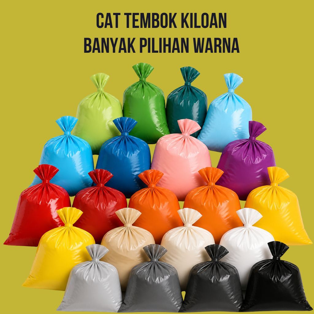 Cat Tembok 1 Kg /Cat Tembok Berkualitas / Cat Tembok Rumah Anti Jamur RD