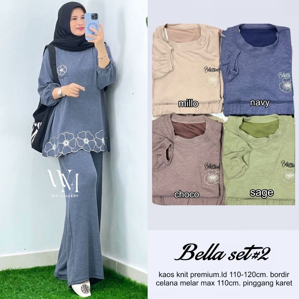 bella setelan tunik dan celana w&w long tunik import tunik jumbo ld 120 ld 125 xxl xxxl xl celana ka