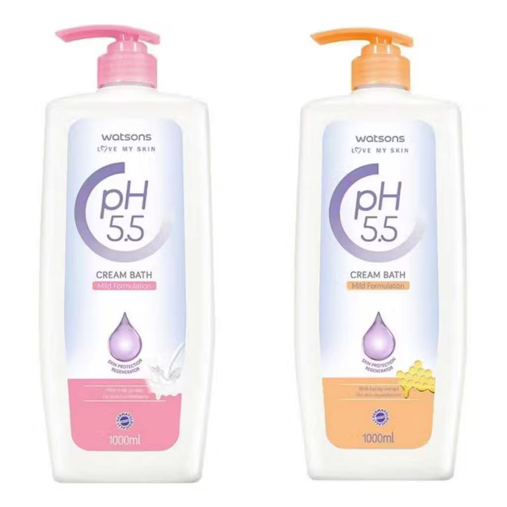 Watsons Body Wash pH 5.5 Cream Bath 1liter