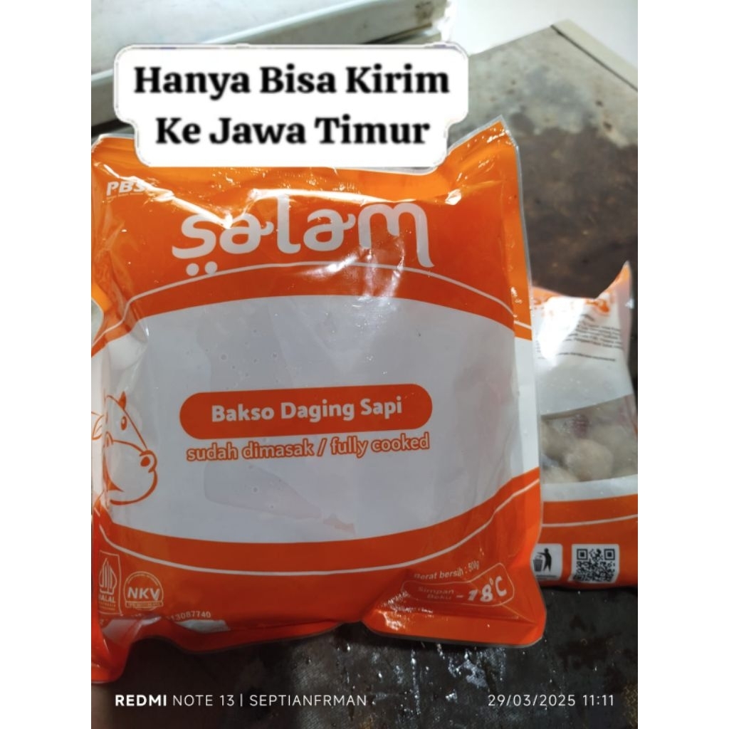 Salam Bakso Sapi Isi 50 Bakso Salam Sapi