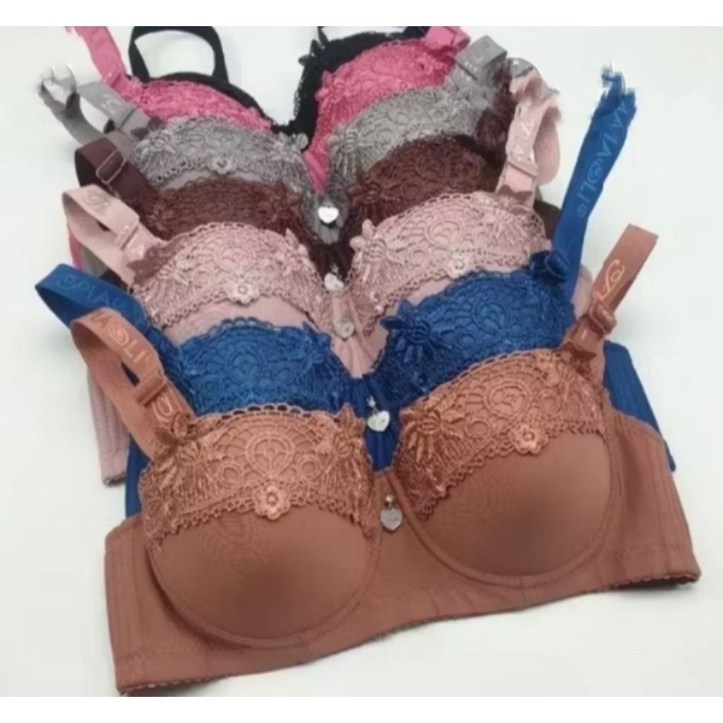 BRA KAWAT CUP B 8813 KANCING 3 BRA PUSH UP CUP SETENGAH