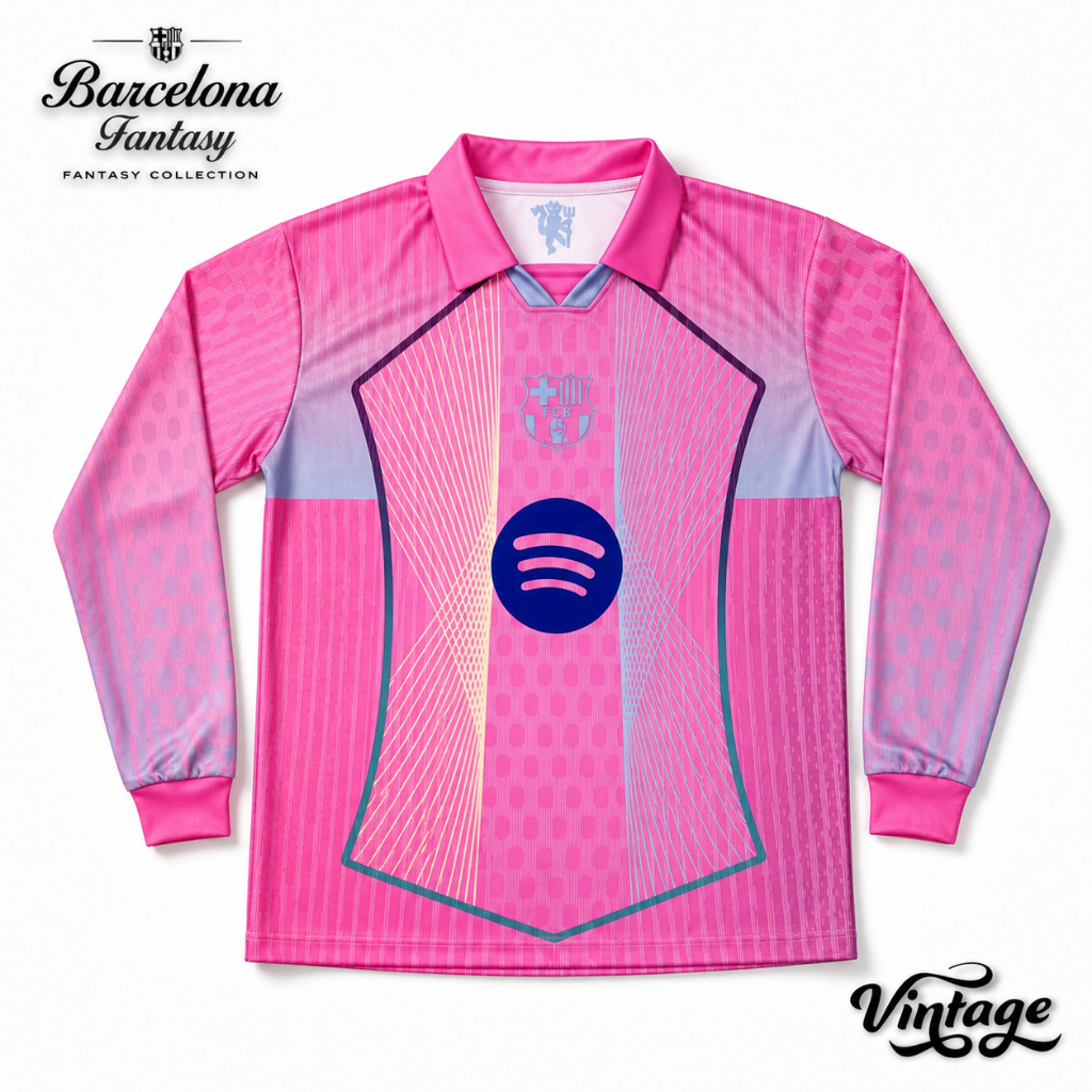 Jersey Fantasy BARCA Long Sleeve Premium – Keren untuk Nongkrong, Santai & Outfit Harian