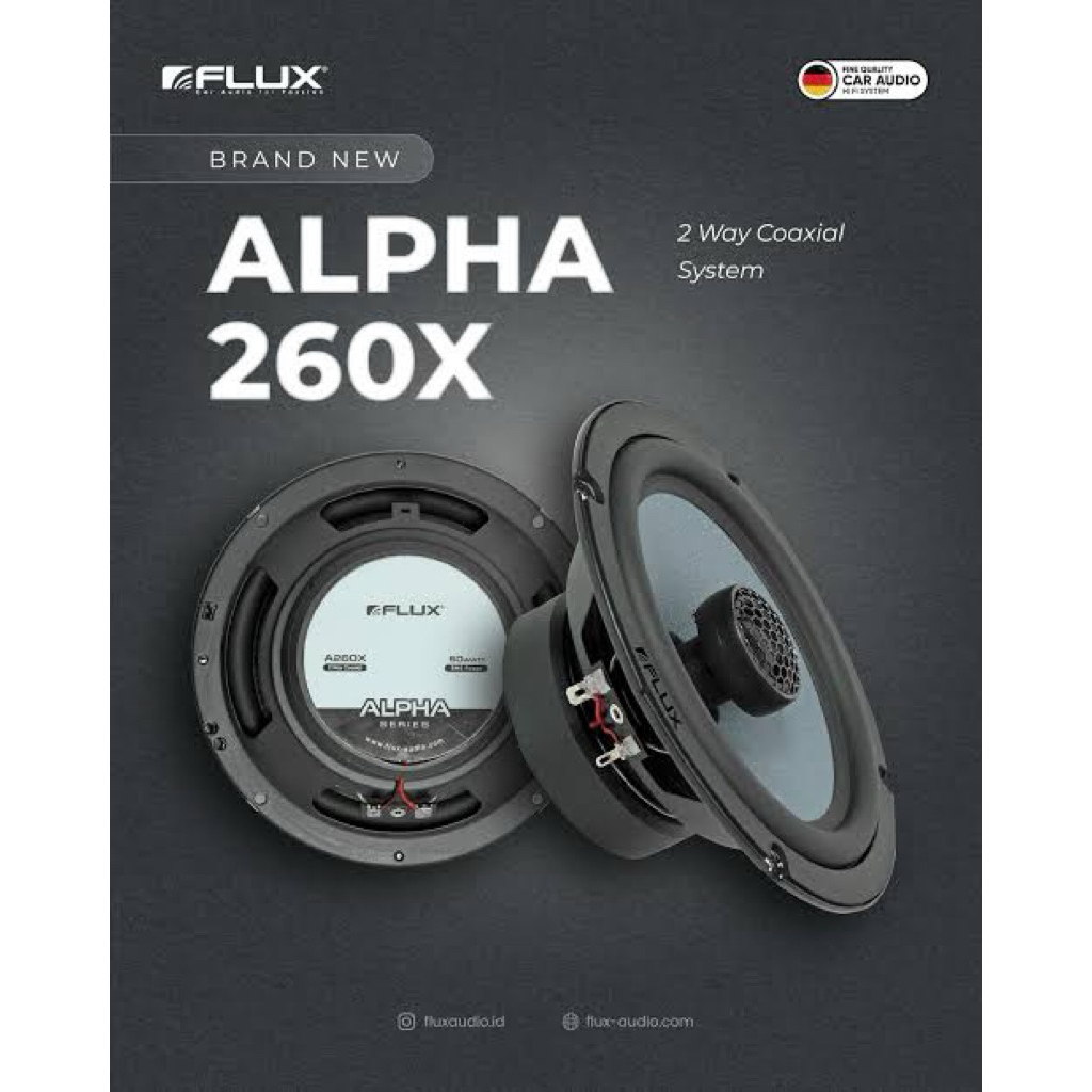 FLUX ALPHA 260X - Speaker Coaxial