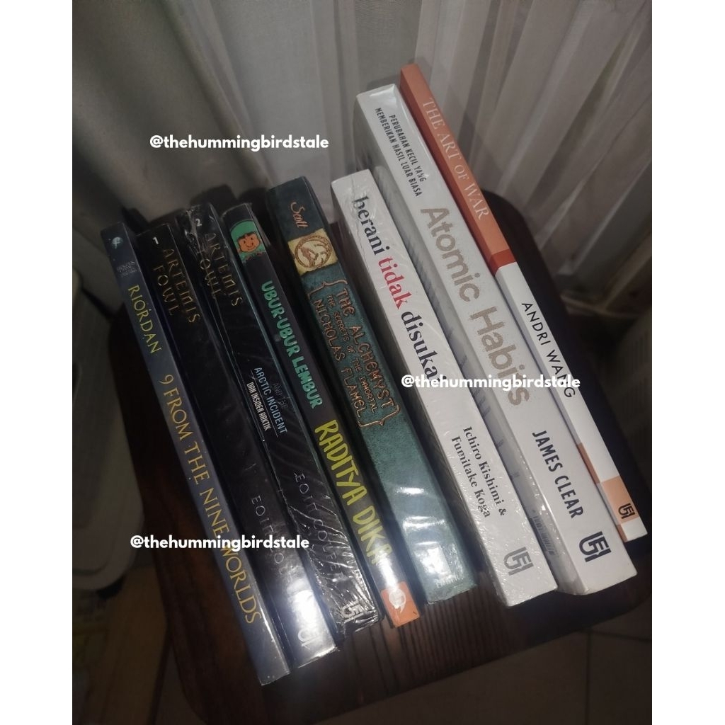 PRELOVED Buku The Art of War, Atomic Habits, berani tidak disukai, Artemis fowl, the alchemyst UNSEA