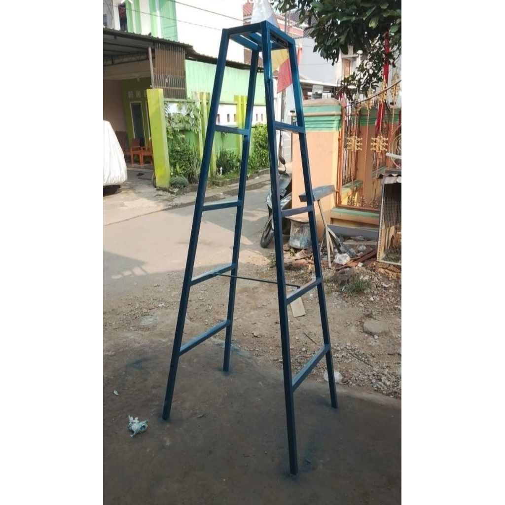 Tangga lipat bahan besi holo 3x3 galvanis tebal