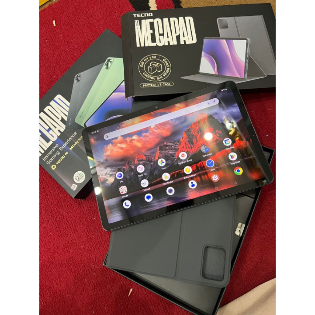 TECNO MEGAPAD 11 RAM 8 GB INTERNAL 256 GB SUPPORT DATA SELULER 4G | HP GAMING | KAMERA BENING | COCO