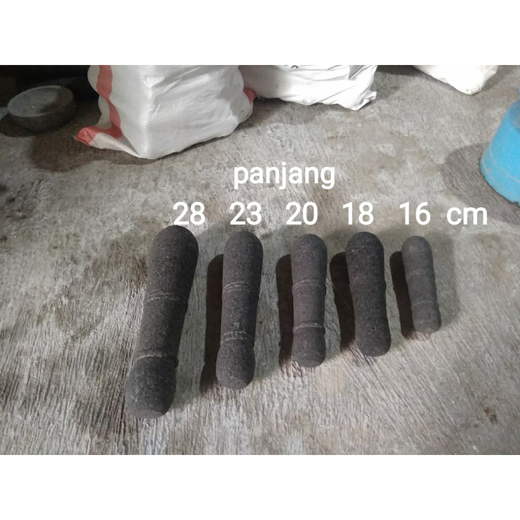 MURAH MERIAH alu, penumbuk pasangan lumpang batu asli muntilan dengan VARIASI UKURAN MINI KECIL SEDA