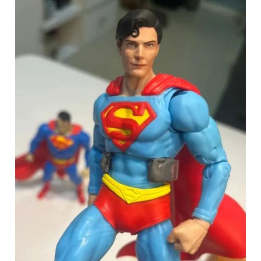 Custom Headsculpt Christopher Reeve Superman For Mcfarlane, Mezco ETC