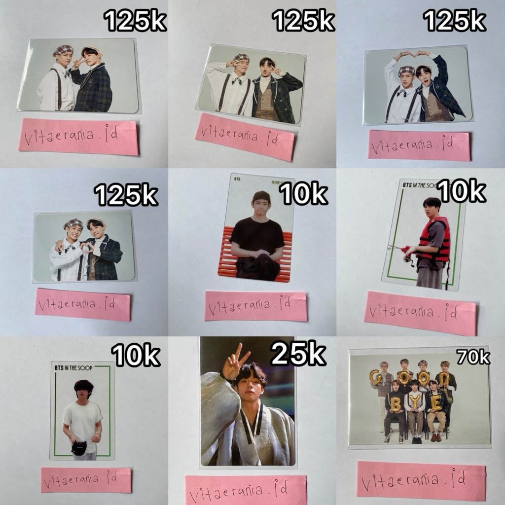 Official Photocard BTS BANGTAN SEONYONDAN MINI PHOTOCARD KIM NAMJOON SEOKJIN MIN YOONGIN JEONG HOSEO