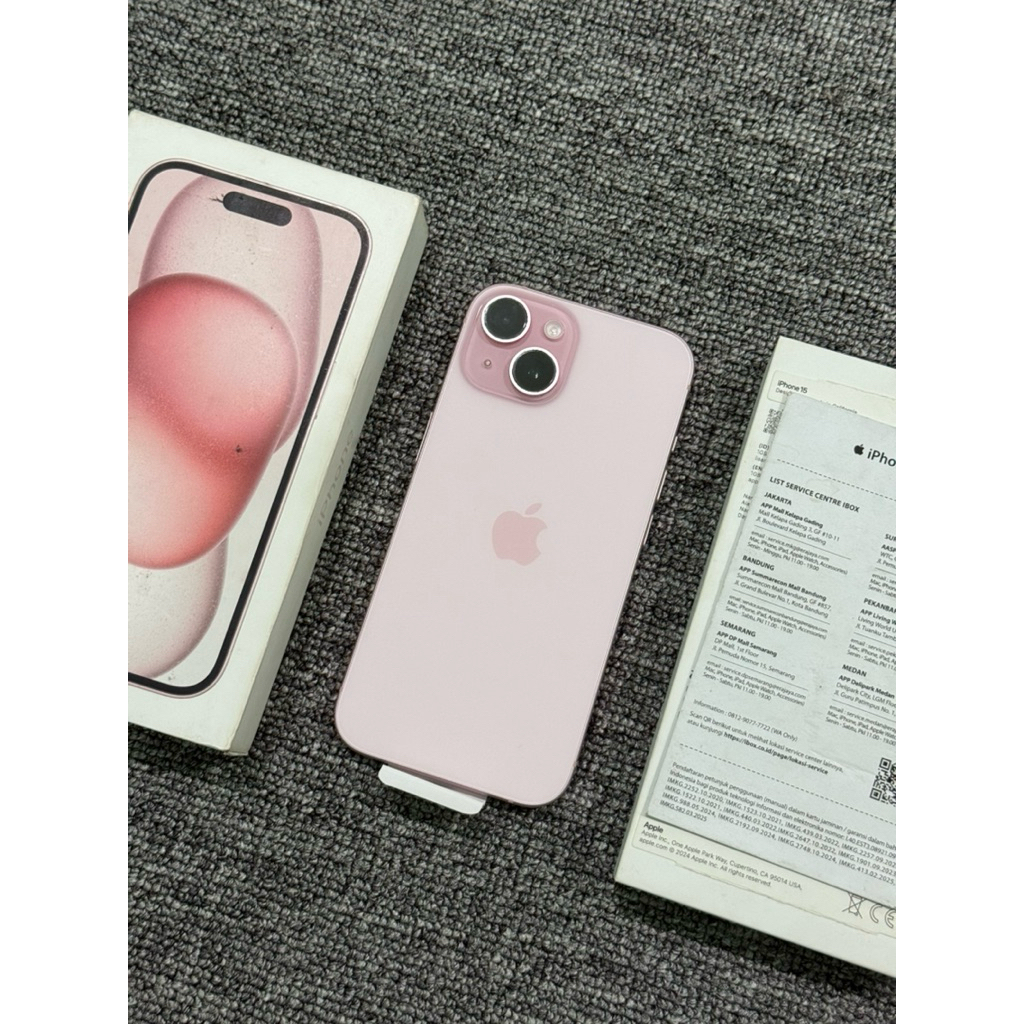 iphone 15 256gb ibox fullset original second