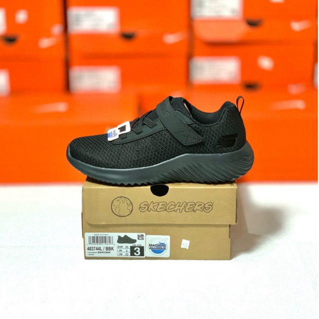 SEPATU ANAK SKECHERS KIDS BOUNDER ORIGINAL || SEPATU SEKOLAH ANAK || SEPATU HITAM ANAK