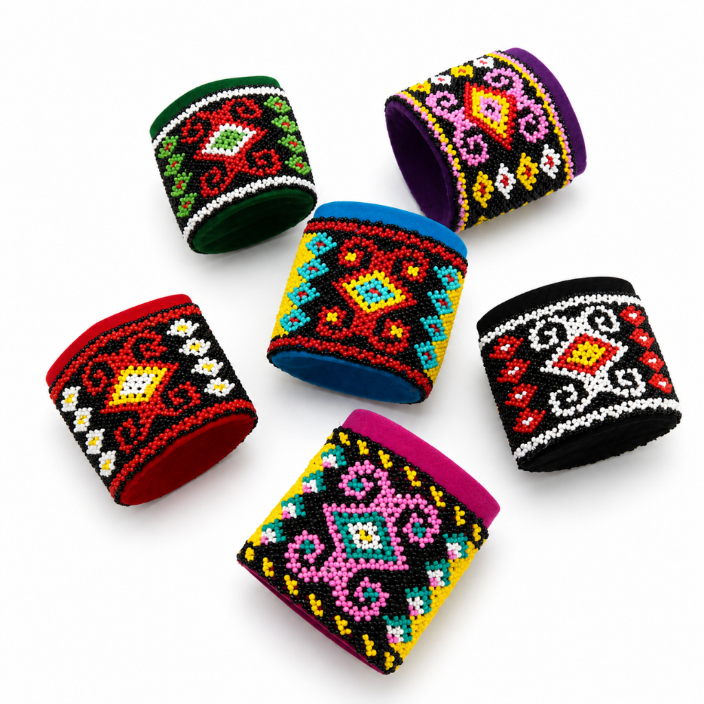 Tas Serut Manik-Manik Dayak – Pouch Selempang Etnik Unik