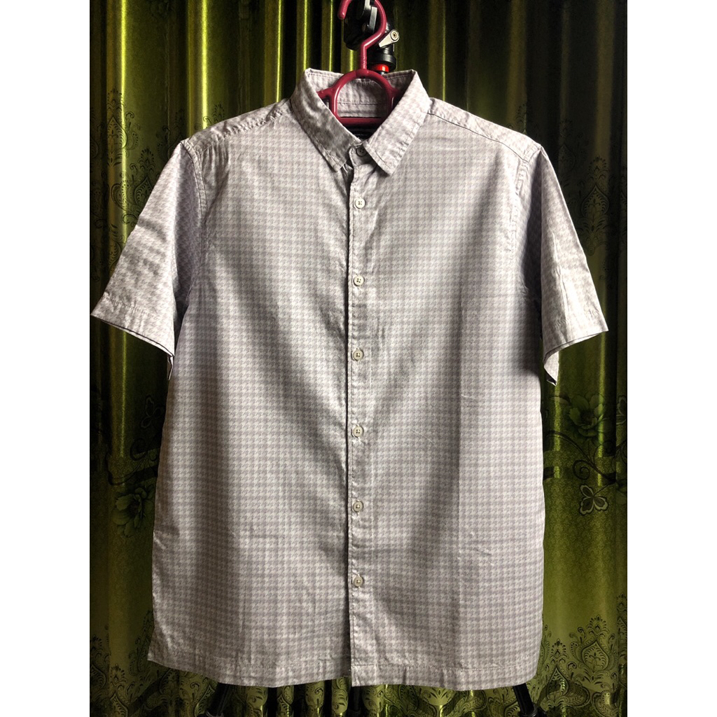 Kemeja Original Cole Houndstooth Casual Vintage Kemeja Vintage Cole Lengan Pendek Kemeja Lengan Pend