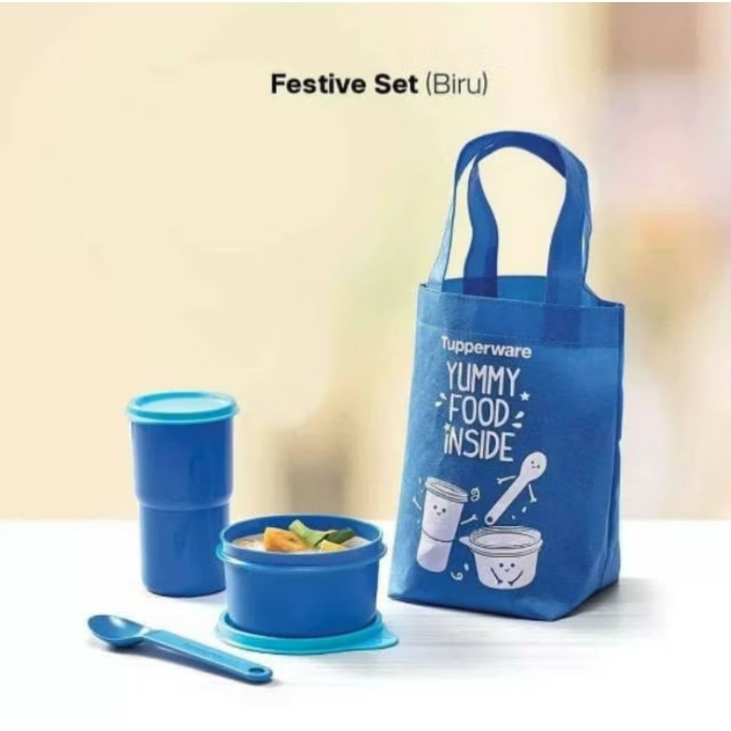 set bekal anak tupperware (baru)