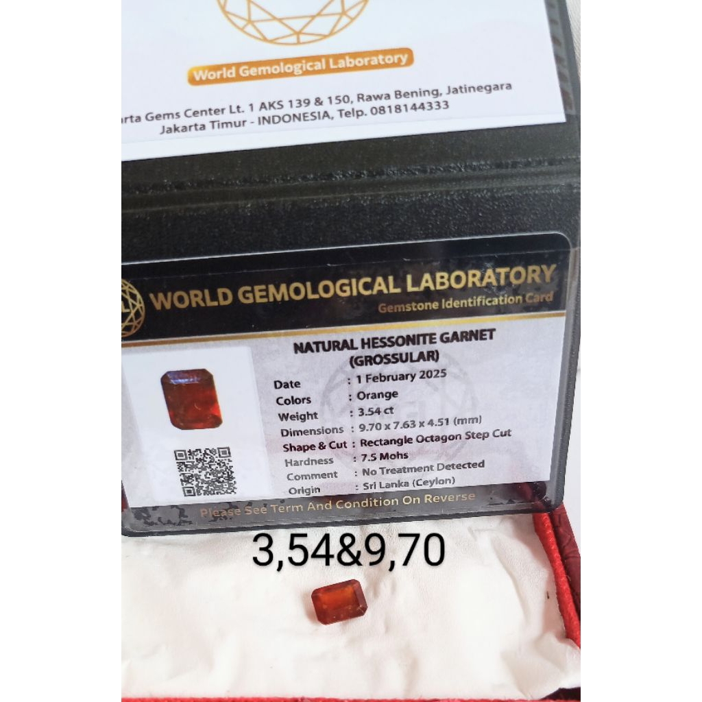 natural hessonite garnet