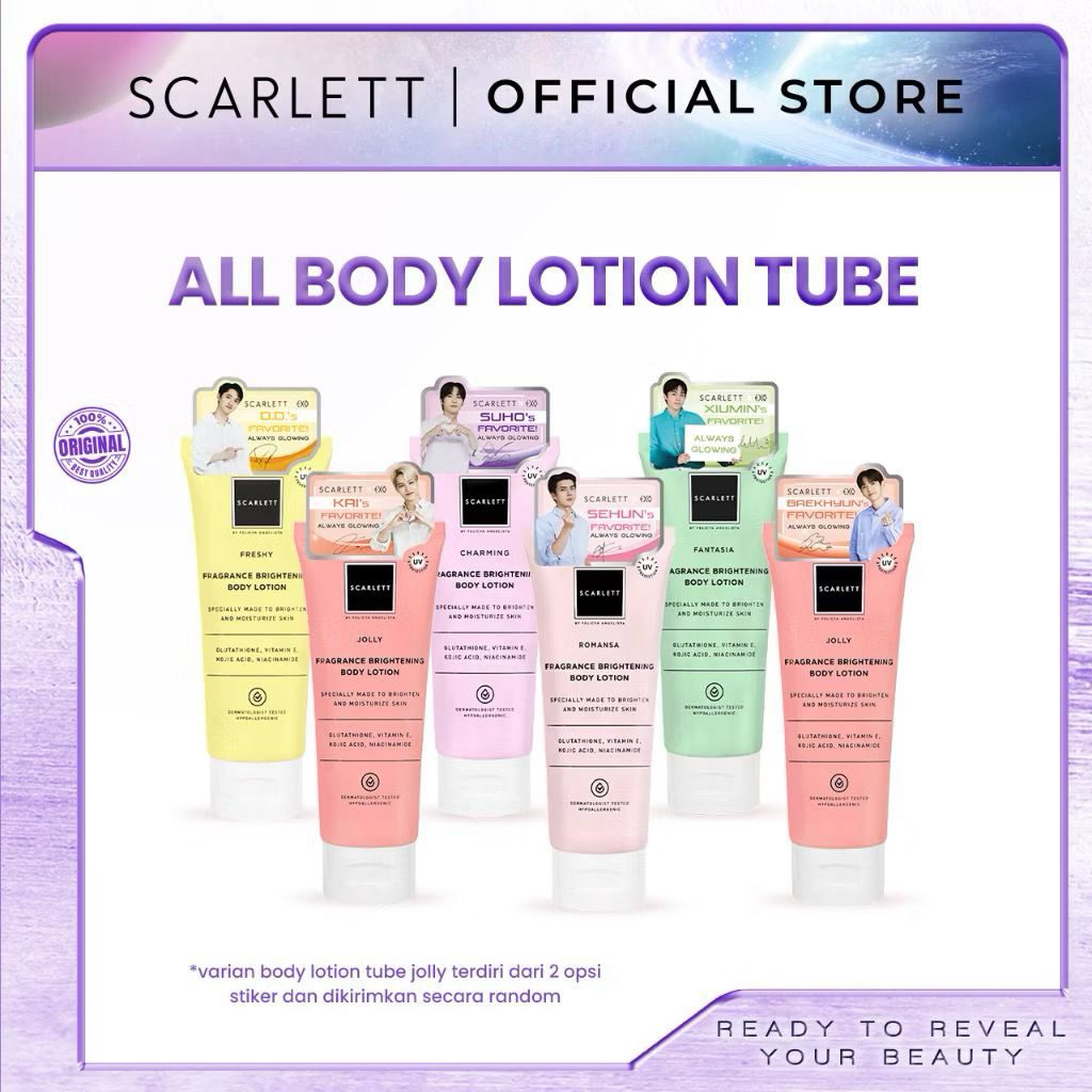 Body Lotion Tube scarlett