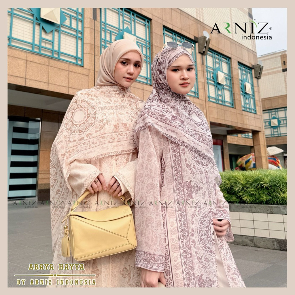 Hayya abaya set by arniz indonesia (outer & pasmina)