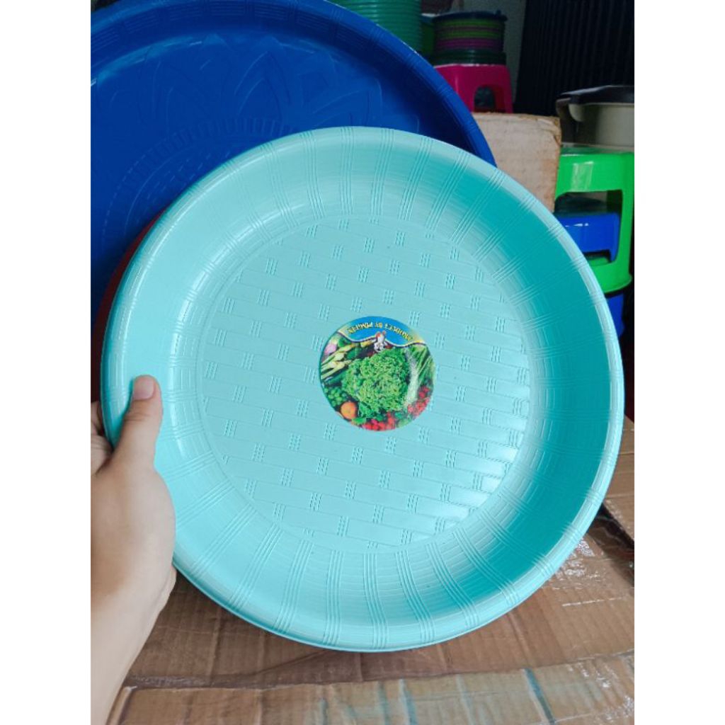 nampan bulat plastik/tampah plastik 35cm dan 50cm