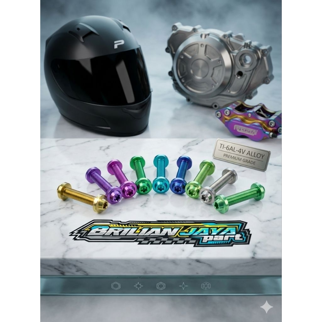 Baut Visor Titanium Nmax,Lexi,Aerox Original