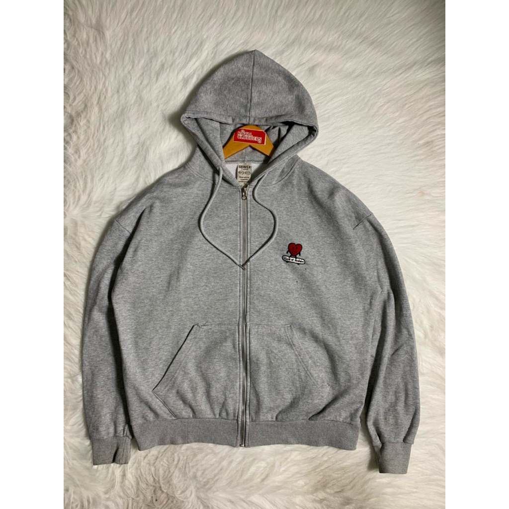 zip hoodie graver second (4127) - Hoodie second - hoodie second branded - Jaket Second - Jaket Secon