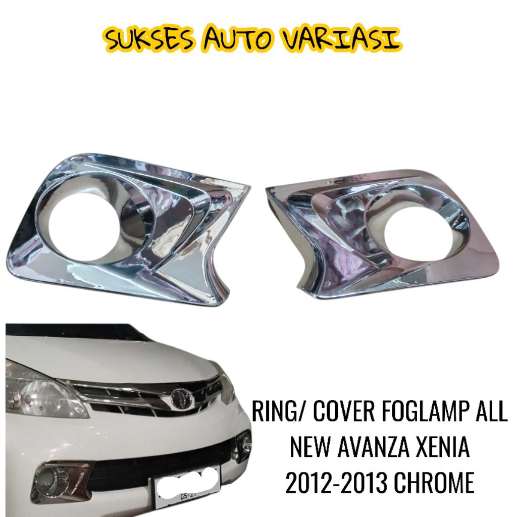 RING FOGLAMP MOBIL ALL NEW AVANZA XENIA 2012-2014 CHROME