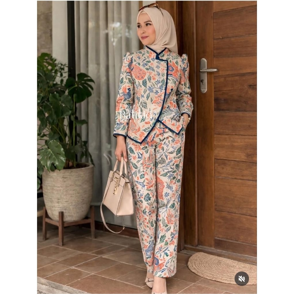 Setelan Blouse + Kulot lapis Furing Adem