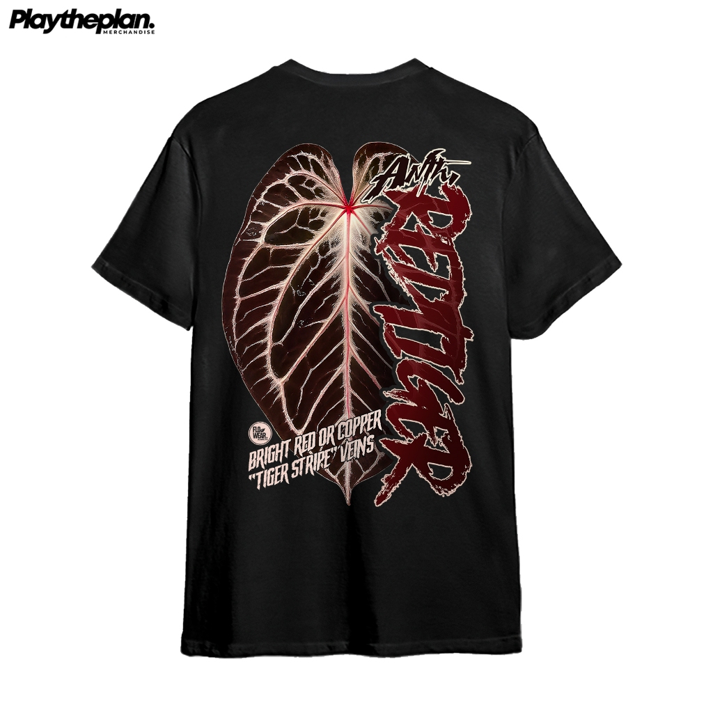 T-shirt / Kaos Tanaman Hias ANTHURIUM RED TIGER