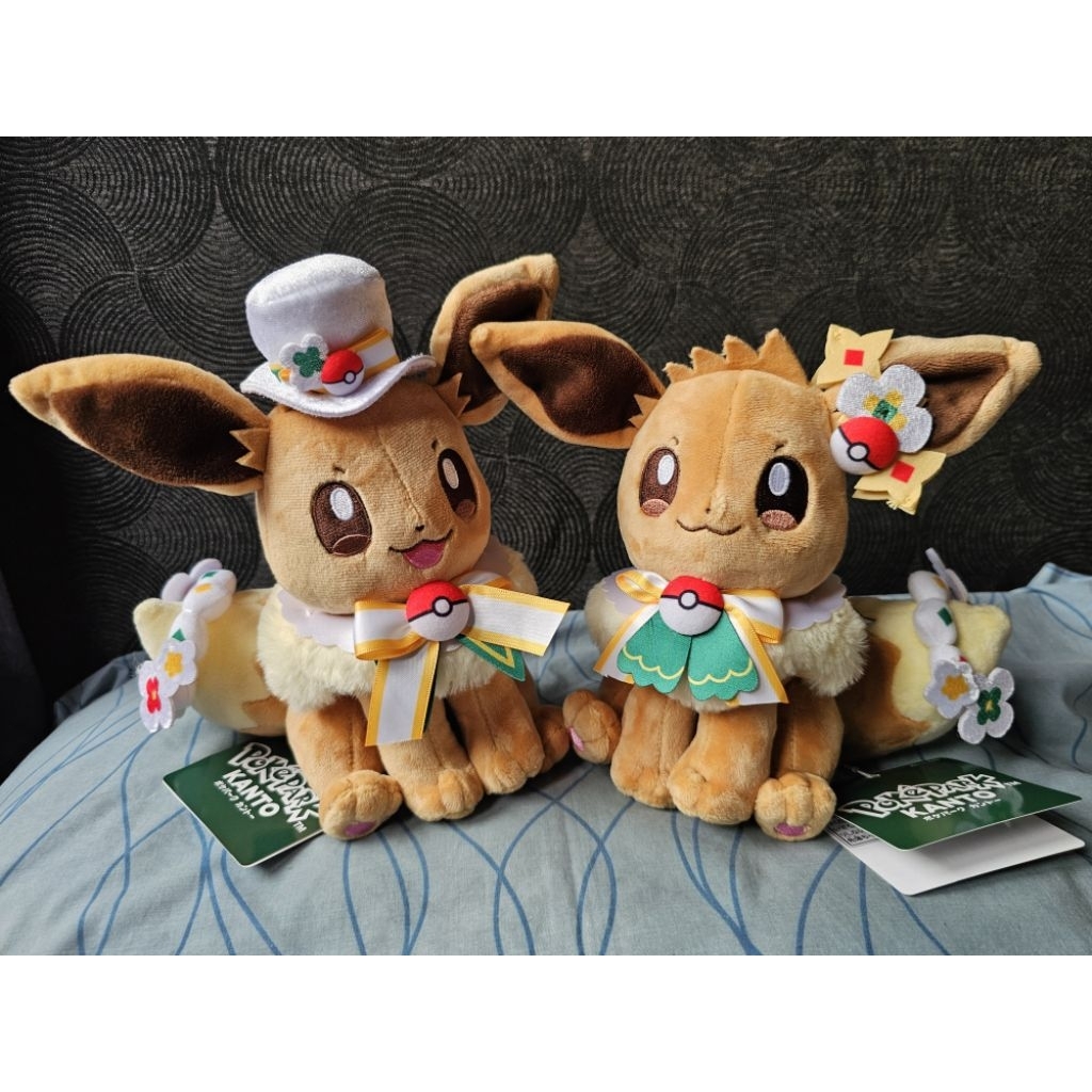 Boneka Pokemon Eevee Pokepark Kanto Original Pokemon Center