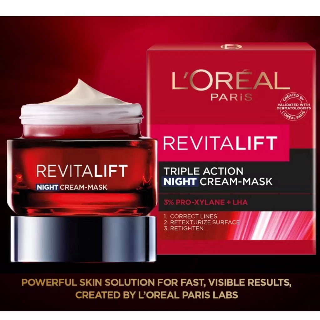 Loreal Revitalift Triple Action Night Cream Mask 50 ML