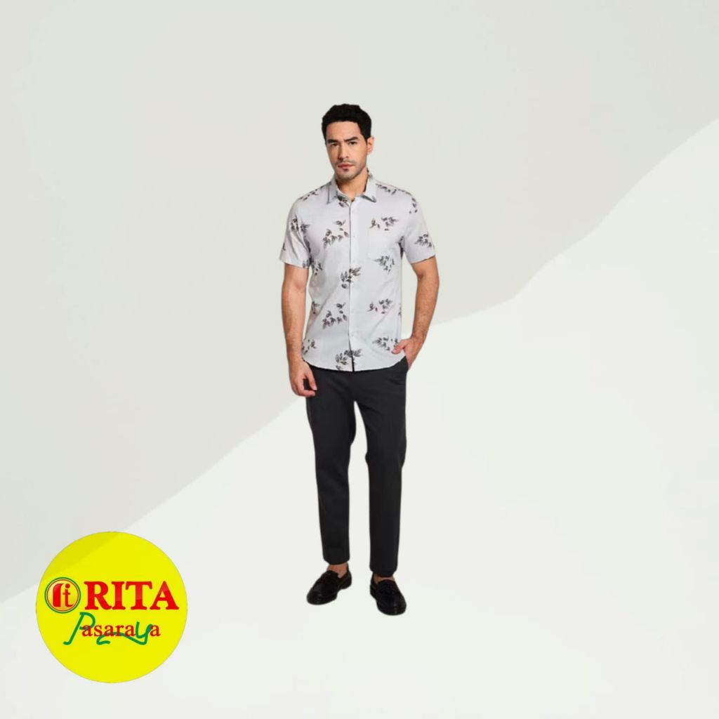 MOC Batik Pria Slimfit Lengan Pendek