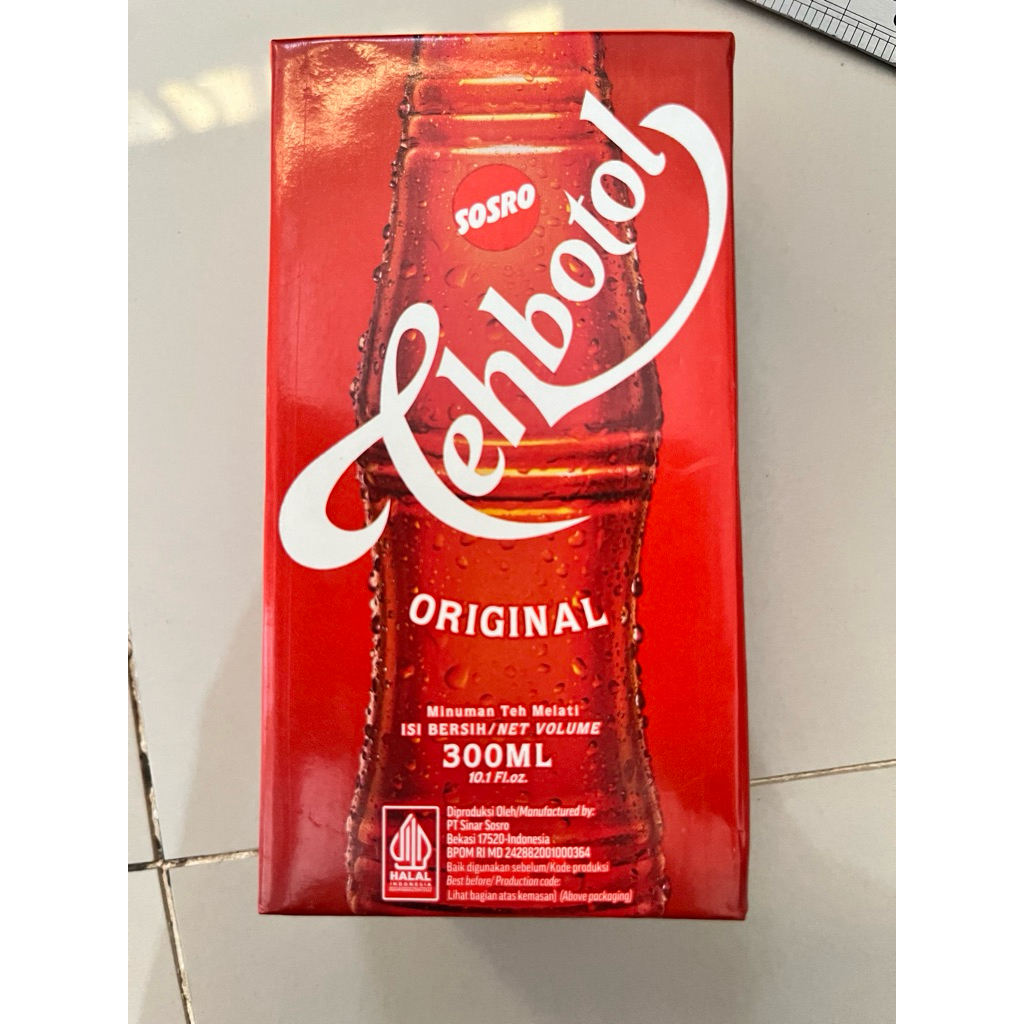 SOSRO TEH BOTOL KOTAK TPK 200 ML DUS